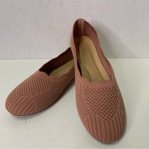 Forever Comfort light Salmon/pink  Ballet Flats Size 9